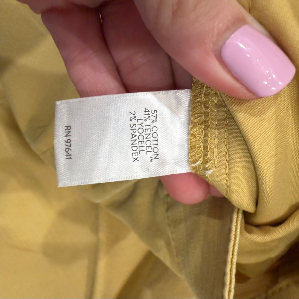 J Jill NWT Yellow Pants 8 NWT - Picture 6 of 9